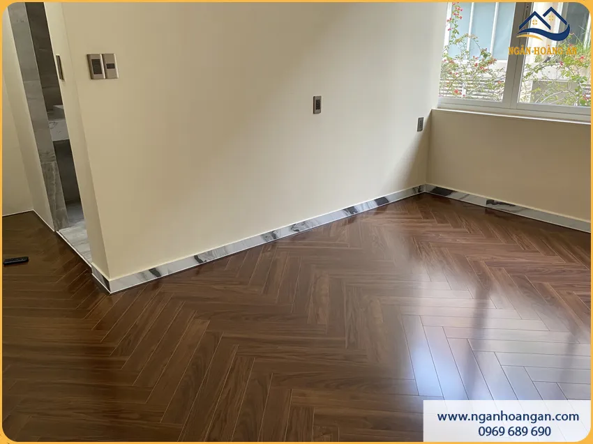 Lát Sàn Gỗ Xương Cá Cho Phòng Ngủ Không Trơn Trượt