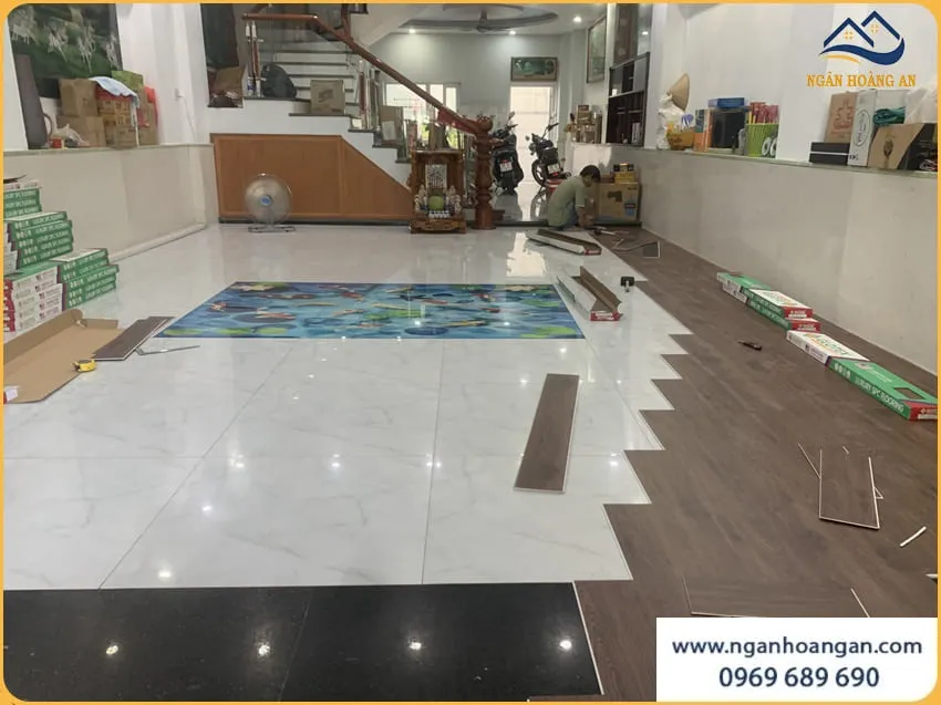Lát Sàn Nhựa Hèm Khoá Glotex US106 Cho Nhà