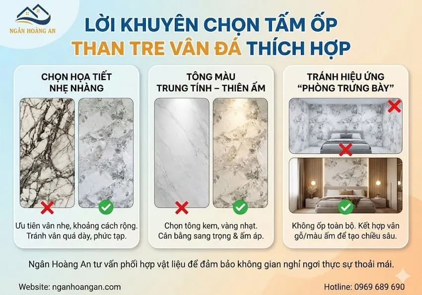 Lời Khuyên Chọn Tấm Ốp Than Tre Vân Đá Thích Hợp