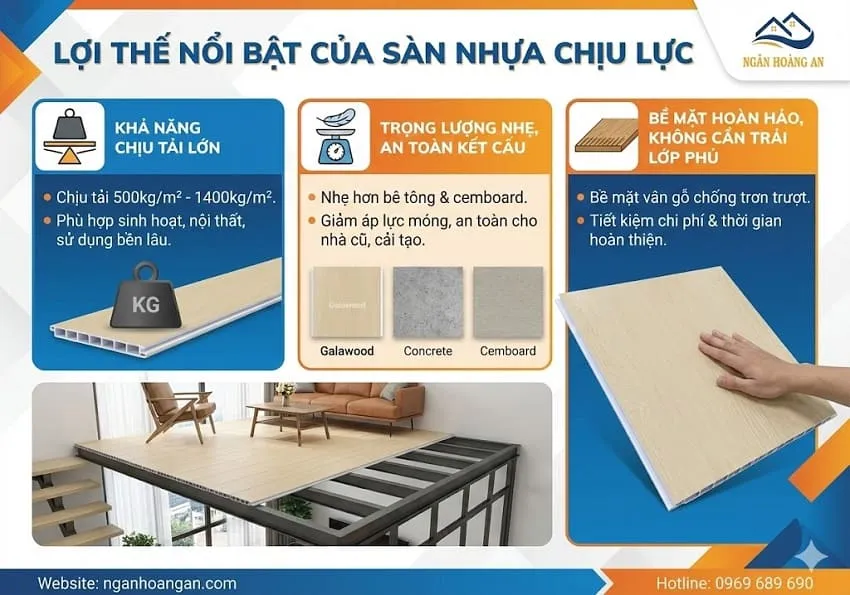 Lợi Thế Nổi Bật Của Sàn Nhựa Chịu Lực