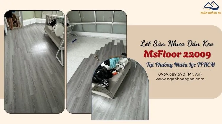 Lót Sàn Nhựa Dán Keo MsFloor 22009 Tại Phường Nhiêu Lộc 