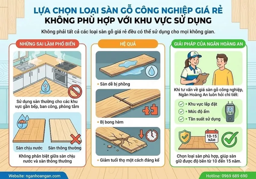 Lựa Chọn Loại Sàn Gỗ Công Nghiệp Giá Rẻ Không Phù Hợp Với Khu Vực Sử Dụng Lựa Chọn Loại Sàn Gỗ Công Nghiệp Giá Rẻ Không Phù Hợp Với Khu Vực Sử Dụng