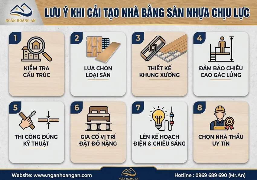 Lưu Ý Khi Cải Tạo Nhà Bằng Sàn Nhựa Chịu Lực