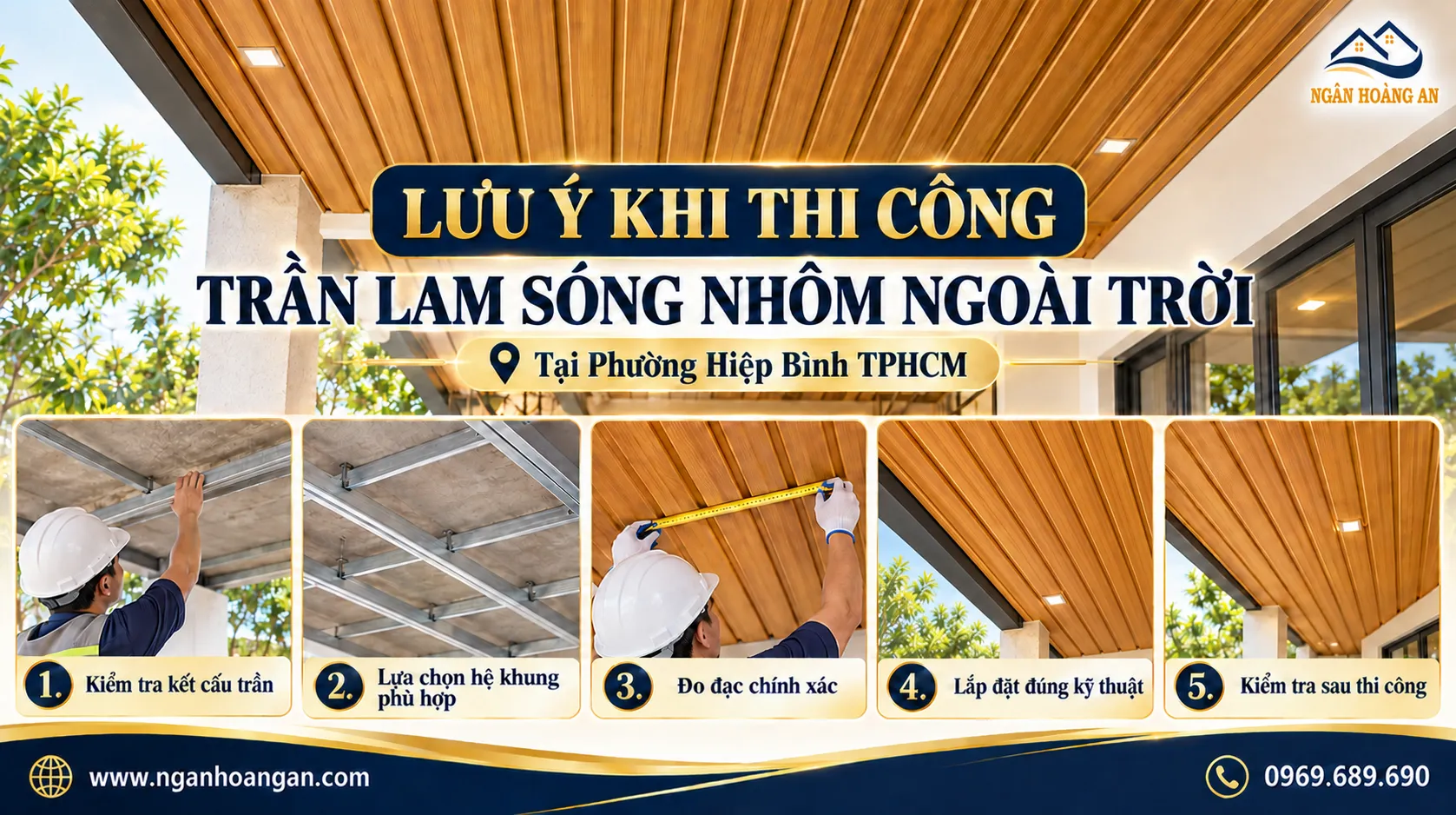 Lưu Ý Khi Thi Công Trần Lam Sóng Nhôm Ngoài Trời Lưu Ý Khi Thi Công Trần Lam Sóng Nhôm Ngoài Trời