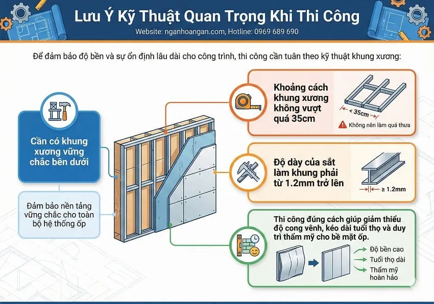 Lưu Ý Kỹ Thuật Khi Thi Công Tấm Ốp Gỗ Nhựa Phủ ASA