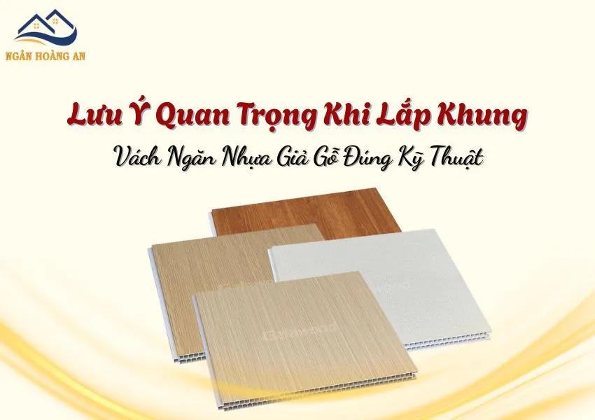 Lưu Ý Quan Trọng Khi Lắp Khung Vách Ngăn Nhựa Giả Gỗ Đúng Kỹ Thuật