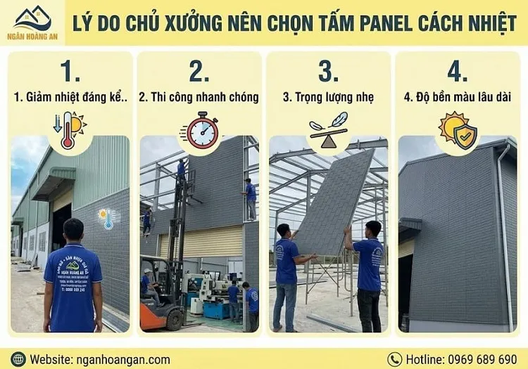 Lý Do Chủ Xưởng Quận 10 Lựa Chọn Tấm Panel Cách Nhiệt?
