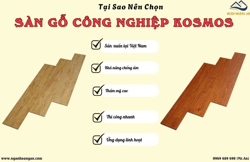 Những Lý Do Nên Chọn Sàn Gỗ Công Nghiệp Kosmos
