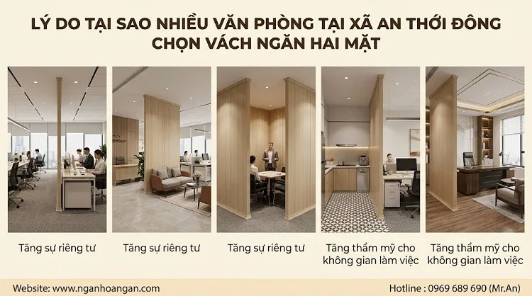 Lý Do Tại Sao Nhiều Văn Phòng Tại Xã An Thới Đông Chọn Vách Ngăn Hai Mặt Lý Do Tại Sao Nhiều Văn Phòng Tại Xã An Thới Đông Chọn Vách Ngăn Hai Mặt