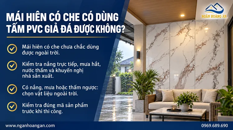 Mái Hiên Có Che Có Dùng Tấm PVC Giả Đá Được Không? Mái Hiên Có Che Có Dùng Tấm PVC Giả Đá Được Không?