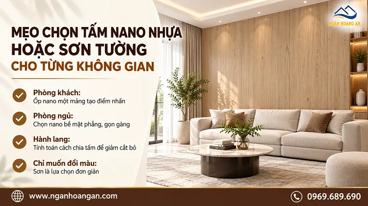 Mẹo Chọn Tấm Nano Nhựa Hoặc Sơn Tường Cho Từng Không Gian