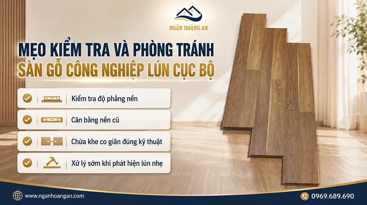 Mẹo Kiểm Tra Và Phòng Tránh Sàn Gỗ Công Nghiệp Lún Cục Bộ