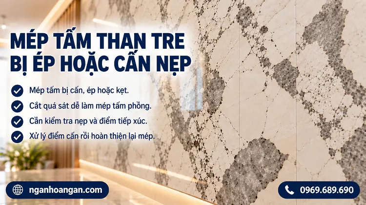 Mép Tấm Than Tre Bị Ép Hoặc Cấn Nẹp