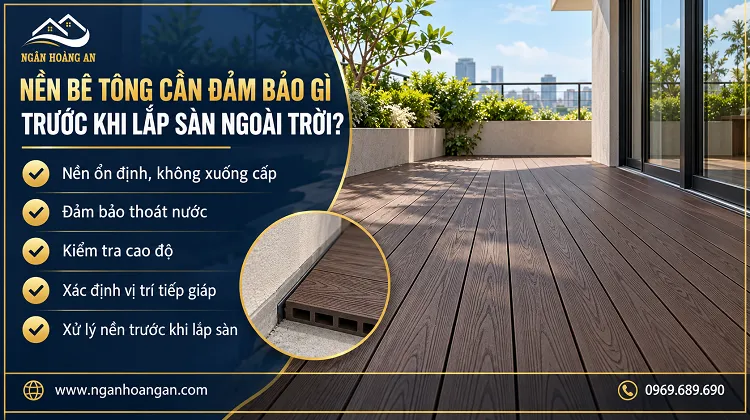 Nền Bê Tông Cần Đảm Bảo Gì Trước Khi Lắp Sàn Ngoài Trời? Nền Bê Tông Cần Đảm Bảo Gì Trước Khi Lắp Sàn Ngoài Trời?