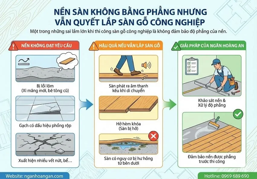 Nền Sàn Không Bằng Phẳng Nhưng Vẫn Quyết Lắp Sàn Gỗ Công Nghiệp Nền Sàn Không Bằng Phẳng Nhưng Vẫn Quyết Lắp Sàn Gỗ Công Nghiệp