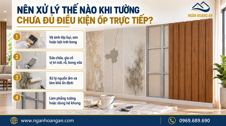 Nên Xử Lý Thế Nào Khi Tường Chưa Đủ Điều Kiện Ốp Trực Tiếp? Nên Xử Lý Thế Nào Khi Tường Chưa Đủ Điều Kiện Ốp Trực Tiếp?