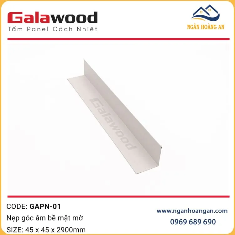Nẹp Góc Trong Trang Trí Tấm Panel GAPN-01 Màu Trắng Nẹp Góc Trong Trang Trí Tấm Panel GAPN-01 Màu Trắng