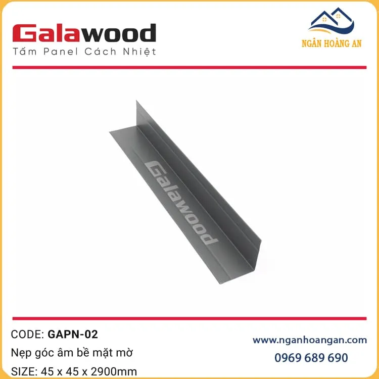 Nẹp Góc Trong Trang Trí Tấm Panel GAPN-02 Màu Xám Nẹp Góc Trong Trang Trí Tấm Panel GAPN-02 Màu Xám