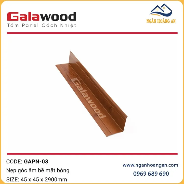 Nẹp Góc Trong Trang Trí Tấm Panel GAPN-03 Màu Cánh Gián Nẹp Góc Trong Trang Trí Tấm Panel GAPN-03 Màu Cánh Gián