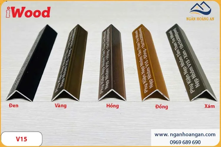 Nẹp Góc V15 Tấm Ốp Than Tre iWood NNV15