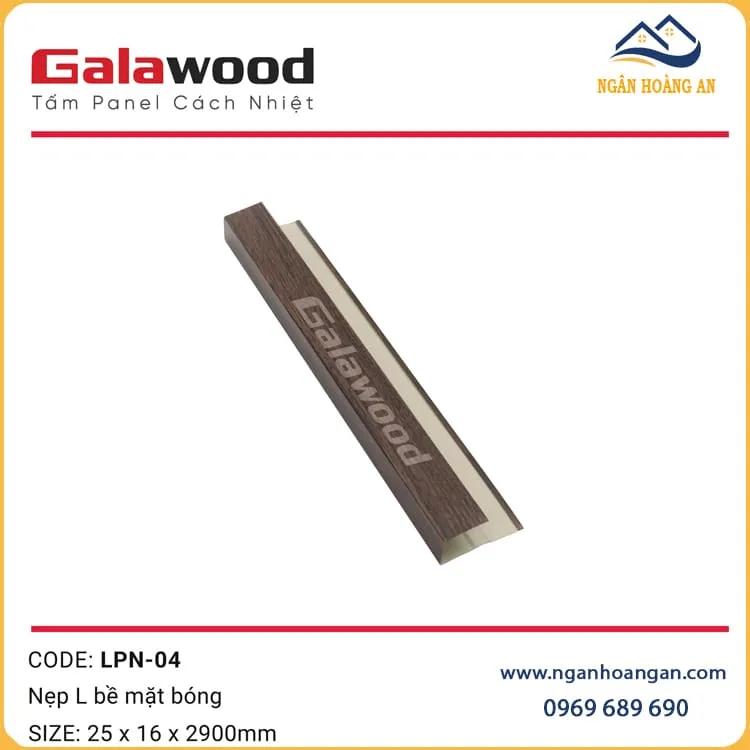 Nẹp Kết Thúc Nối Tấm Panel LPN-04 Màu Nâu Walnut Nẹp Kết Thúc Nối Tấm Panel LPN-04 Màu Nâu Walnut