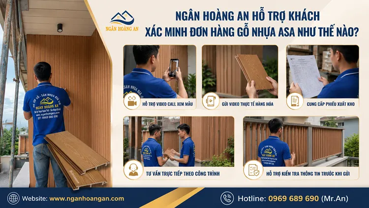 Ngân Hoàng An Hỗ Trợ Khách Xác Minh Đơn Hàng Gỗ Nhựa ASA Như Thế Nào?