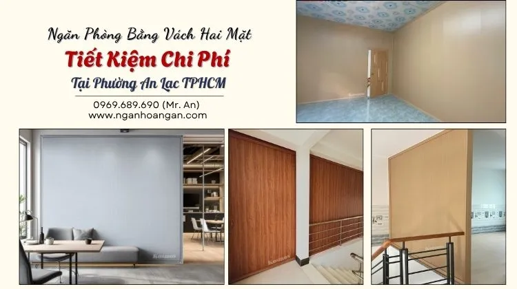 Ngăn Phòng Bằng Vách Hai Mặt Tiết Kiệm Chi Phí Tại Phường An Lạc TPHCM