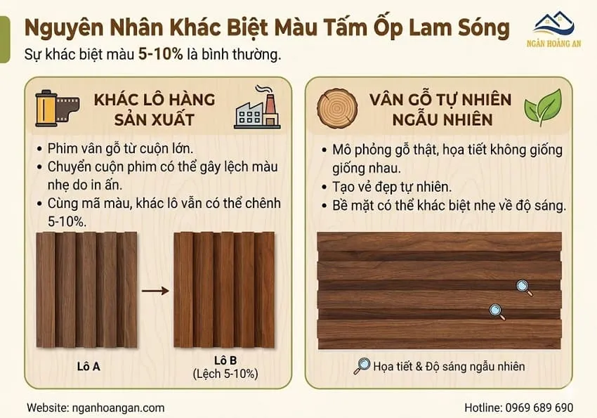Nguyên Nhân Dẫn Đến Sự Khác Biệt Màu Của Tấm Ốp Lam Sóng Nguyên Nhân Dẫn Đến Sự Khác Biệt Màu Của Tấm Ốp Lam Sóng