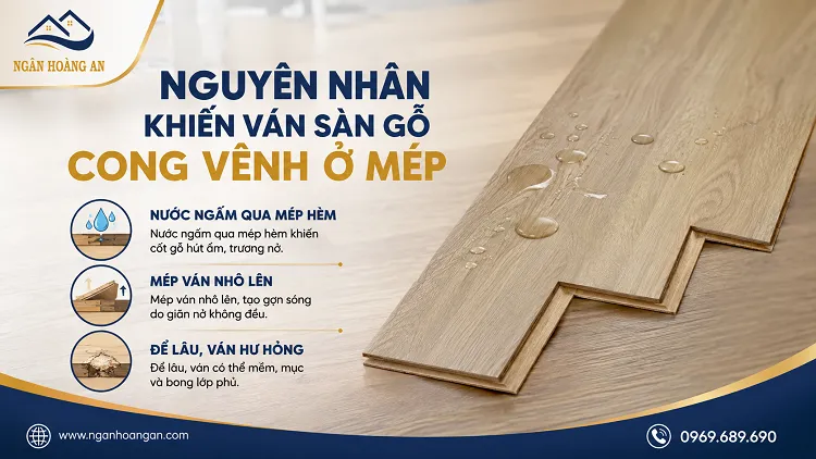 Nguyên Nhân Khiến Ván Sàn Gỗ Cong Vênh Ở Mép