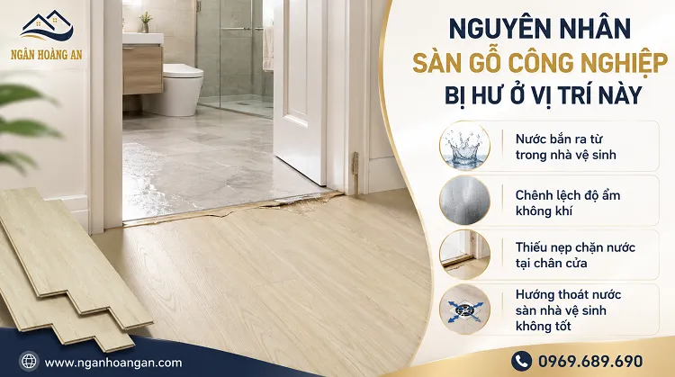 Nguyên Nhân Sàn Gỗ Công Nghiệp Bị Hư Ở Vị Trí Này