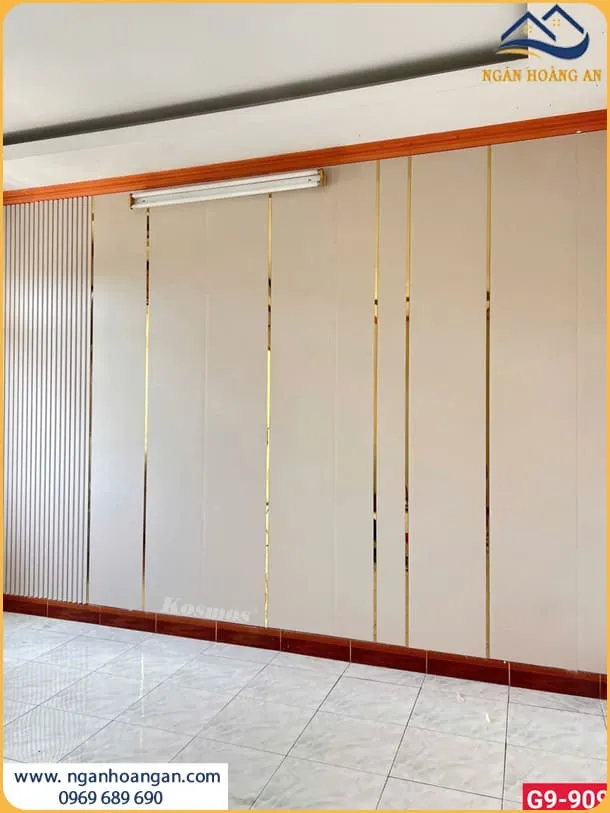Nhà Đẹp - Sang Trọng Nhờ Ốp Tường Lam Sóng Và Nano Nhựa Giả Gỗ