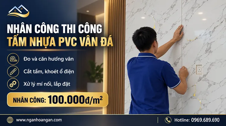 Nhân Công Thi Công Tấm Nhựa PVC Vân Đá Bao Gồm Gì Nhân Công Thi Công Tấm Nhựa PVC Vân Đá Bao Gồm Gì