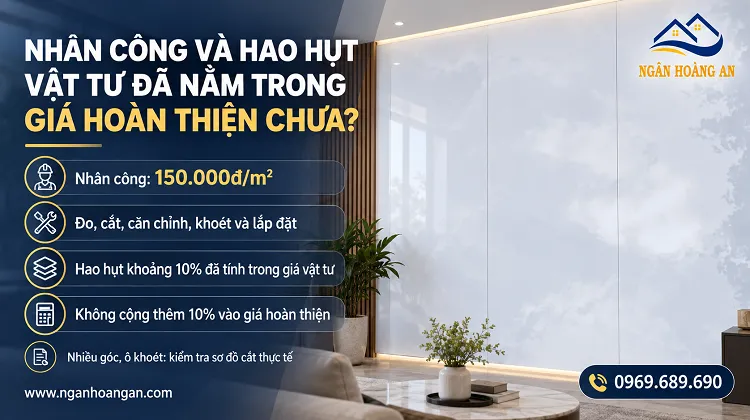 Nhân Công Và Hao Hụt Vật Tư Đã Nằm Trong Giá Hoàn Thiện Chưa? Nhân Công Và Hao Hụt Vật Tư Đã Nằm Trong Giá Hoàn Thiện Chưa?