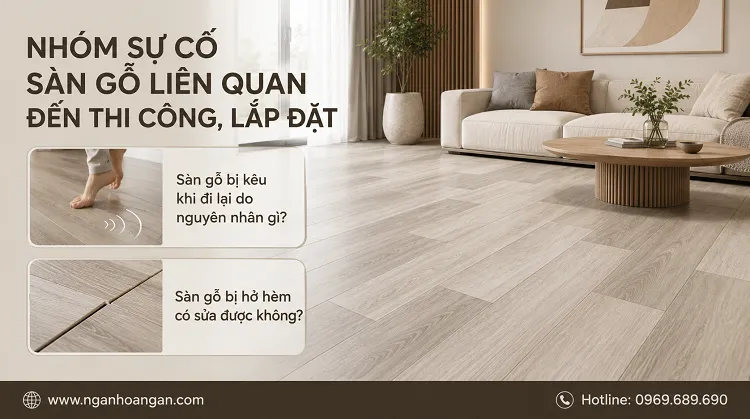 Nhóm Sự Cố Sàn Gỗ Liên Quan Đến Thi Công, Lắp Đặt