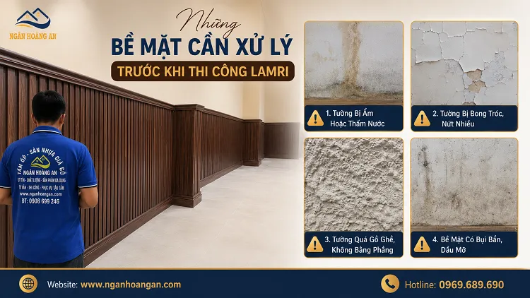 Những Bề Mặt Cần Xử Lý Trước Khi Thi Công Lamri