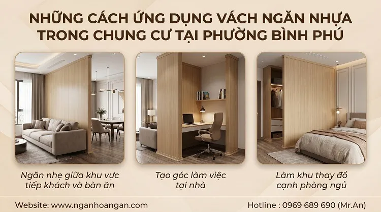 Những Cách Ứng Dụng Vách Ngăn Nhựa Trong Chung Cư Tại Phường Bình Phú Những Cách Ứng Dụng Vách Ngăn Nhựa Trong Chung Cư Tại Phường Bình Phú