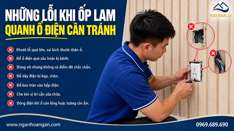 Những Lỗi Khi Ốp Lam Quanh Ổ Điện Cần Tránh Những Lỗi Khi Ốp Lam Quanh Ổ Điện Cần Tránh