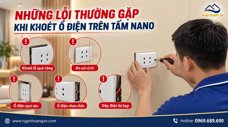 Những Lỗi Thường Gặp Khi Khoét Ổ Điện Trên Tấm Nano