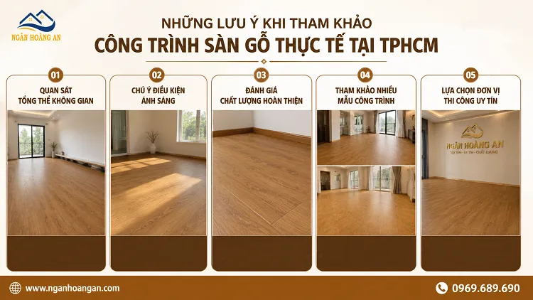 Những Lưu Ý Khi Tham Khảo Công Trình Sàn Gỗ Thực Tế Tại TPHCM