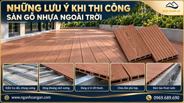 Những Lưu Ý Khi Thi Công Sàn Gỗ Nhựa Ngoài Trời Những Lưu Ý Khi Thi Công Sàn Gỗ Nhựa Ngoài Trời