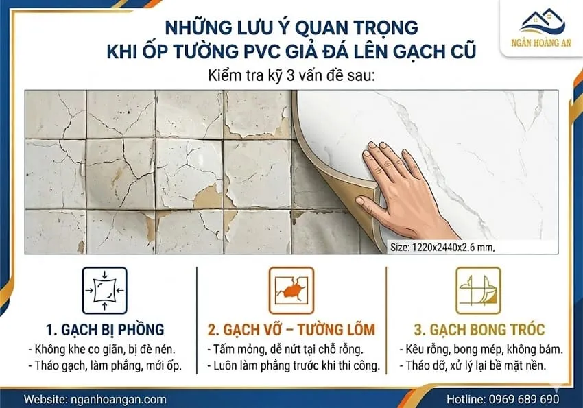 Những Lưu Ý Quan Trọng Khi Ốp Tường PVC Giả Đá Lên Gạch Cũ Những Lưu Ý Quan Trọng Khi Ốp Tường PVC Giả Đá Lên Gạch Cũ