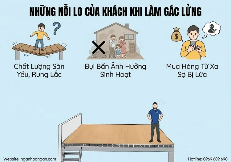 Những Nỗi Lo Của Khách Khi Làm Gác Lửng Và Cách Giải Quyết