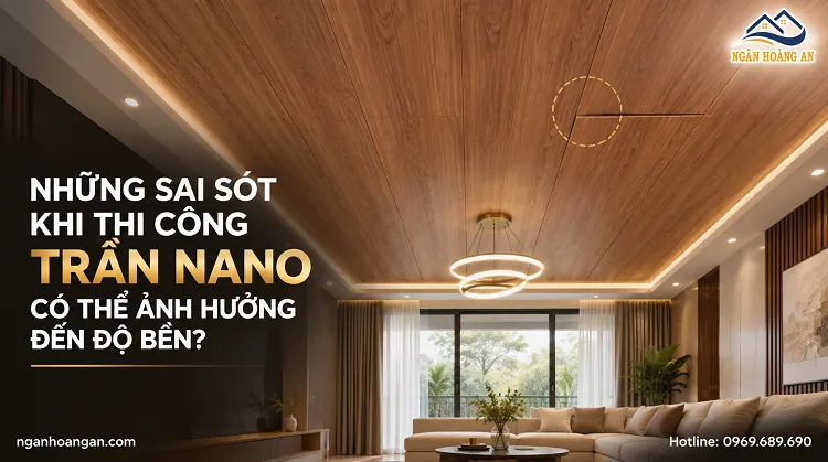 Những Sai Sót Khi Thi Công Trần Nano Ảnh Hưởng Đến Độ Bền?