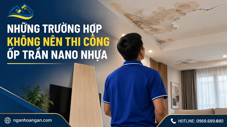 Những Trường Hợp Không Nên Thi Công Ốp Trần Nano Nhựa Những Trường Hợp Không Nên Thi Công Ốp Trần Nano Nhựa