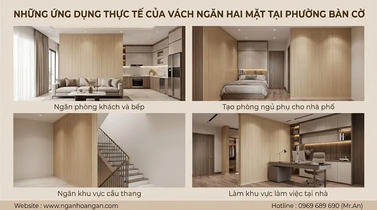 Những Ứng Dụng Thực Tế Của Vách Ngăn Hai Mặt Tại Phường Bàn Cờ