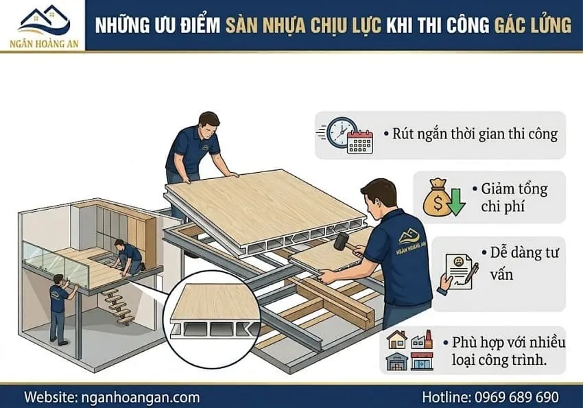 Những Ưu Điểm Sàn Nhựa Chịu Lực Mang Lại Cho Nhà Thầu Khi Thi Công Gác Lửng Những Ưu Điểm Sàn Nhựa Chịu Lực Mang Lại Cho Nhà Thầu Khi Thi Công Gác Lửng