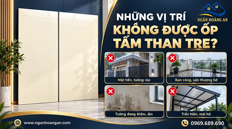 Những Vị Trí Nào Không Được Ốp Tấm Than Tre?