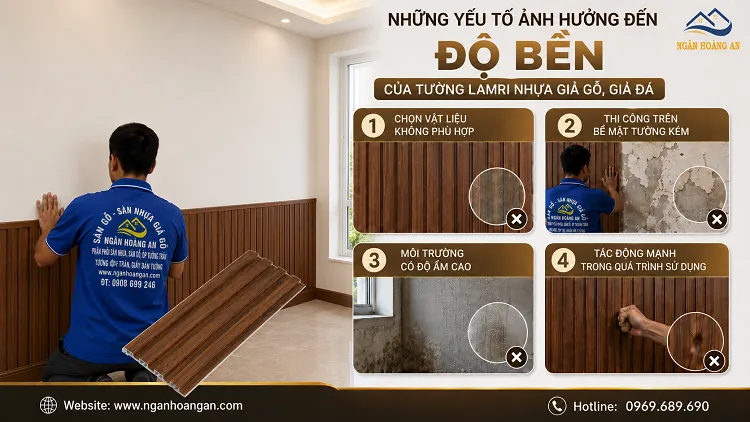 Những Yếu Tố Ảnh Hưởng Đến Độ Bền Của Tường Lamri Nhựa Giả Gỗ, Giả Đá