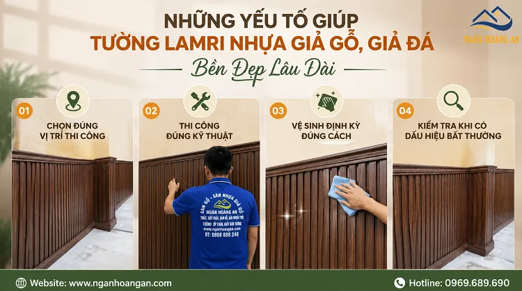 Những Yếu Tố Giúp Tường Lamri Nhựa Giả Gỗ, Giả Đá Bền Đẹp Lâu Dài