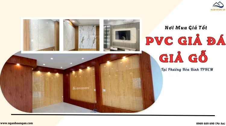 Nơi Mua Tấm Nhựa PVC Giả Đá, Giả Gỗ Giá Tốt Tại Phường Hòa Bình TPHCM
